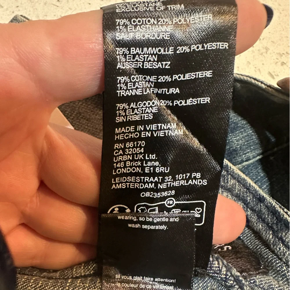 NWT studded open-back cropped denim vest top by Urban Outfitters / NEW - Picture 16 of 16